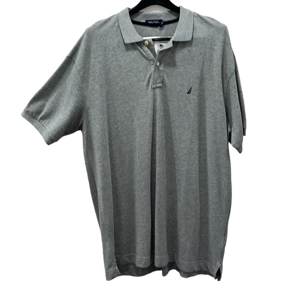 Nautica Stain Resistant Men's Polo Shirt Two Button Front - Picture 2 of 10